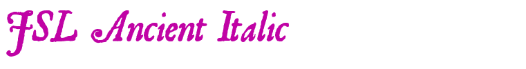 JSL Ancient Italic